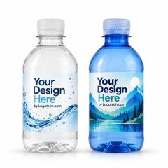 12 Oz / 355 mL Bullet Bottles Clear Or Blue With Flat Cap