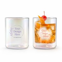 12 Oz Asobu Iridescent Old Fashioned Glass