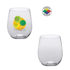 12 Oz BPA Free Light Plastic Stemless Wine Glass