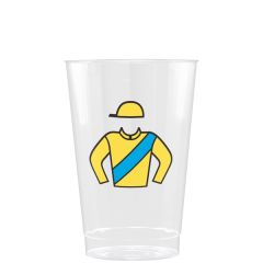 12 Oz Clear Fluted Plastic Cup - Tradition