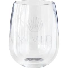 12 Oz Clear Stemless Wine Glass