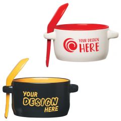 12 Oz. Convenient Soup Mug With Spoon