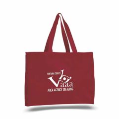 12 Oz Cotton Canvas Reusable Ecofriendly Tote Bag W/ Handles