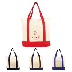 12 Oz Cotton Canvas Reusable Shopping Tote Bag W/ Handle