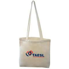 12 Oz Cotton Canvas Reusable Shopping Tote Bag W/ Straps