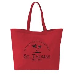 12 Oz Cotton Canvas Reusable Tote W/ Handles& Velcro Closure