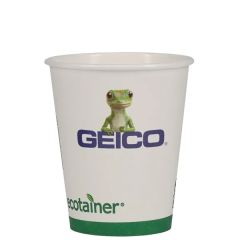 12 Oz Eco-Friendly Paper Cup - White - Digital