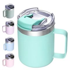 12 Oz Insulated Coffee Mug Tumbler With Handle