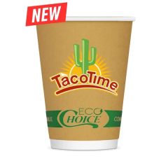 12 Oz Insulated Kraft Paper Cup, Digital