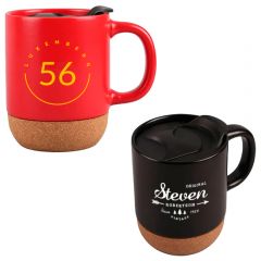 12 Oz. Java Ceramic Mug With Cork Base