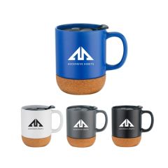 12 Oz Mug With Cork Base and Lid