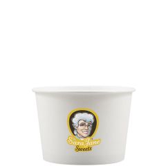 12 Oz Paper Food Container - White - Digital