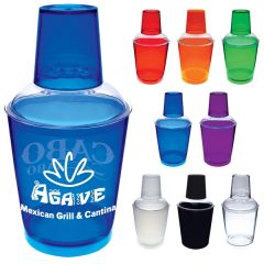 12 Oz Plastic Cocktail Shaker/Sipper