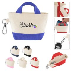12 Oz Recycled Cotton Mini Tote Bag Charm