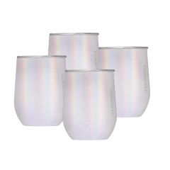 12 Oz Stemless Wine Cup - Sparkle Unicorn Magic, 4 Pack