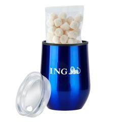 12 Oz Stemless Wine Tumbler Gift Sets Filled With Snacks