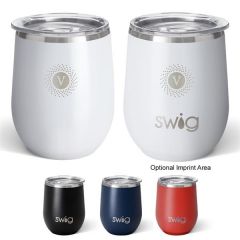 12 Oz. Swig Life Stainless Steel Stemless Wine Tumbler