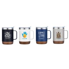 12 Oz Vacuum Mug With Cork Bottom