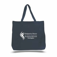 12 Oz Cotton Canvas Reusable Tote Bag W/ Handles For Shopping