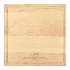 12 X 12 Inch Maple Square Cutting Board With Juice Groove