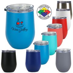 12 Oz Albany Stemless Vacuum Wine Glass