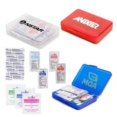12pcs Compact Hard Case First Aid Kit