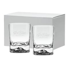 13.5 Oz Etched Square Glacier Otr Gift Set
