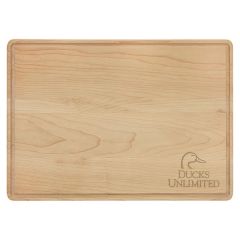 13.75 Inch X 9.75 Inch Maple Cutting Board With Juice Groove