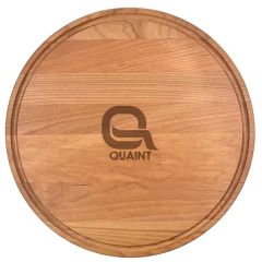 13 1/2 Inch Cherry Round Cutting Board With Juice Groove