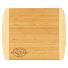 13 1/2 Inch X 11 1/2 Inch Bamboo 2-Tone Cutting Board