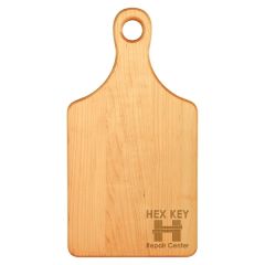 13 1/2 Inch X 7 Inch Maple Paddle Shaped Cutting Board