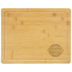 13 3/4 Inch X 11 Inch Bamboo Cutting Board With Juice Groove