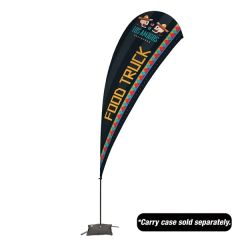 13 Ft Value Teardrop Sail Sign Flag - 1-Sided With Cross Base