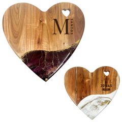 13 Inch X 13 Inch Heart-Shaped Charcuterie Board