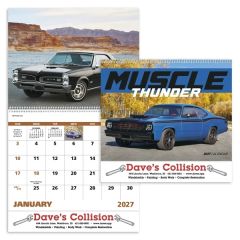 13 Month Muscle / Thunder Car Wall Calendar