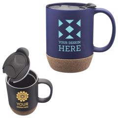 13 Oz. Barista Ceramic Mug With Cork Bottom