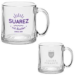 13 Oz Clear Glass Mug