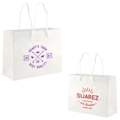13 X 7x 13 Inch Matt/Gloss 210 GSM White Cardboard Shopping Bag
