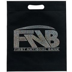 13W X 15h X 3 - Non-Woven Die Cut Bag - Sparkle