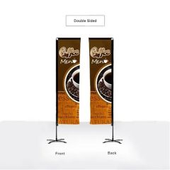 14 Ft Double-Sided Standard Advertising Flag - Rectangle
