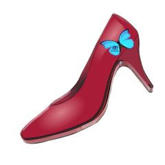 1/4 Inch Acrylic High Heel Magnet