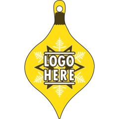 1/4 Inch Recycled Wood Ornaments-Ornament 1 - Yellow