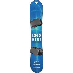 1/4 Inch Recycled Wood Ornaments-Single Snowboard