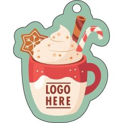1/4 Inch Recycled Wood Ornaments-Tan Cup