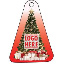 1/4 Inch Recycled Wood Ornaments-Tree With Presents