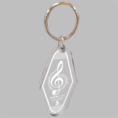 1/4 Inch Vintage Etched Acrylic Motel Keychainch Hotel Key Tag