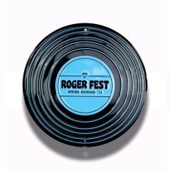 14 Inch Embossed Aluminum Circle Sign