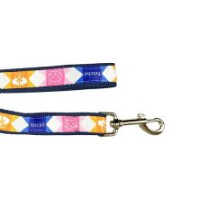 14 Inch Sublimated Traffic Leash W/ Gold-Colored Hardware