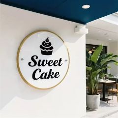 14 Inch X 14 Inch Custom Round Acrylic Wall Sign