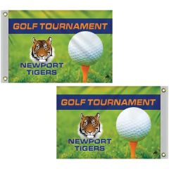 14 Inch X 20 Inch Double Sided Golf Flag With Heading and Grommets
